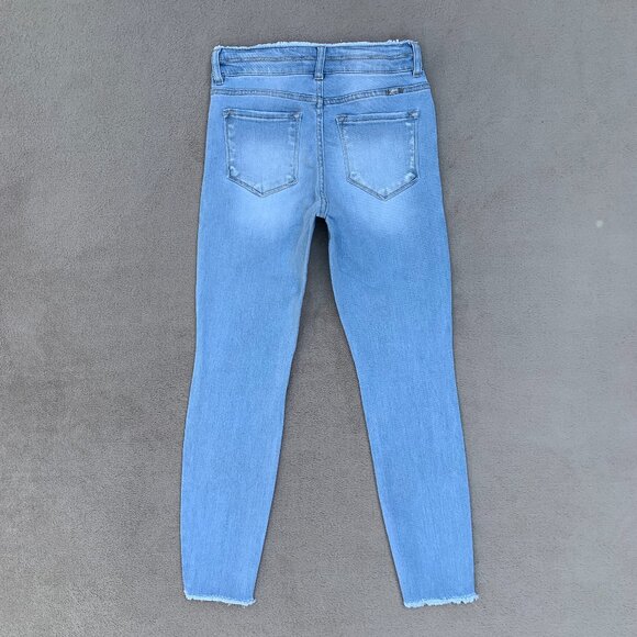 KanCan Dual Button High Rise Skinny Jeans Sz 26/5 - Picture 7 of 14